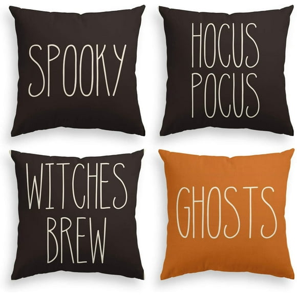 Asamour Happy Halloween Pumpkin Ghost Witch Home Decor Throw Pillow Case Cushion Cover 18x18 Inches Cotton Linen Asamour Happy Halloween Pumpkin Ghost Witch Home Decor Throw Pillow Case Cushion Cover 18x18 Inches Cotton Linen